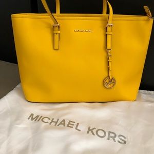 Michael Kors leather tote bag